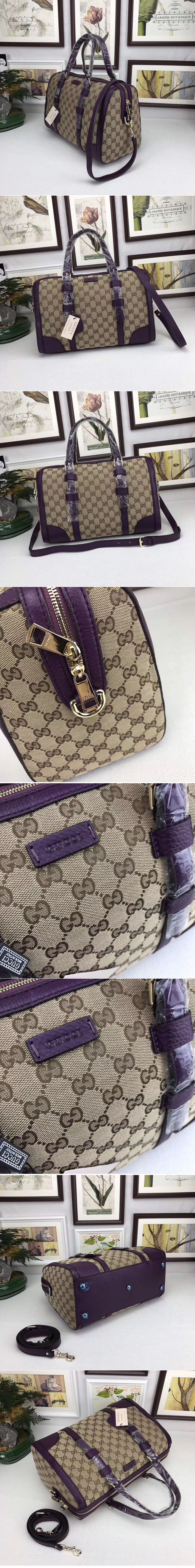 Replica Gucci 387600 GG classic top handle bags Purple