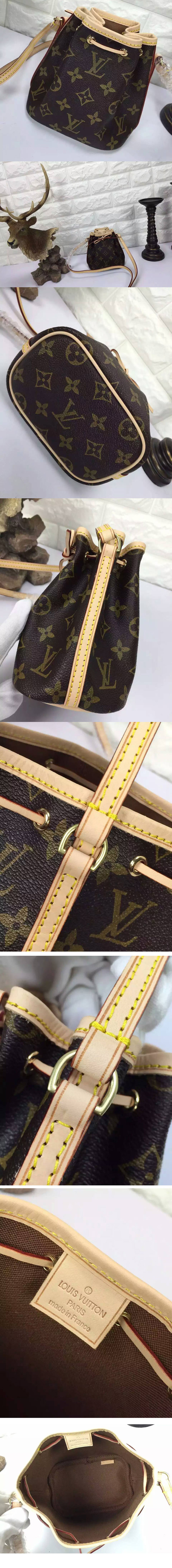 Replica Louis Vuitton M41346 Nano Noe Monogram Canvas Bags