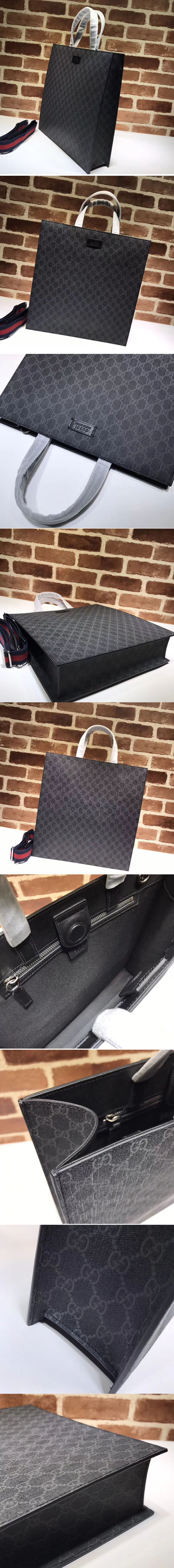 Replica Gucci 495559 Soft GG Supreme tote shoulder Bags Black