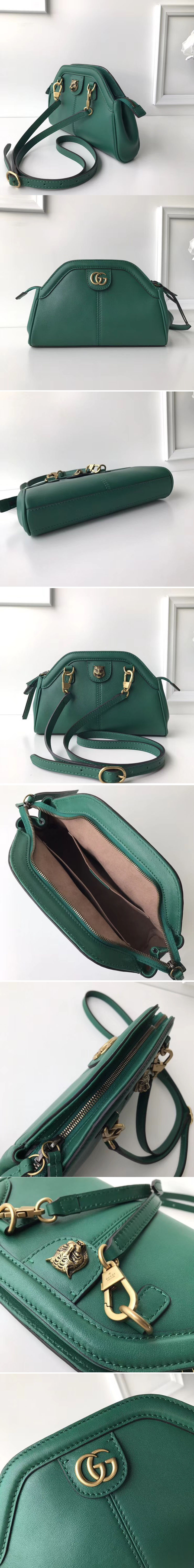 Replica Gucci 524620 RE BELLE small shoulder bags Green