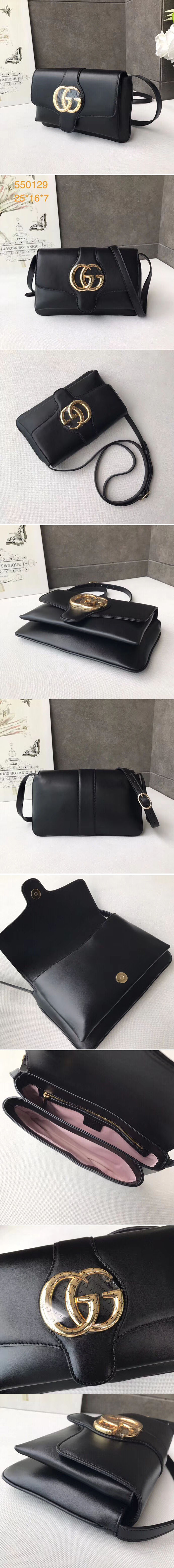 Replica Gucci 550129 Arli Small Shoulder Bags Black