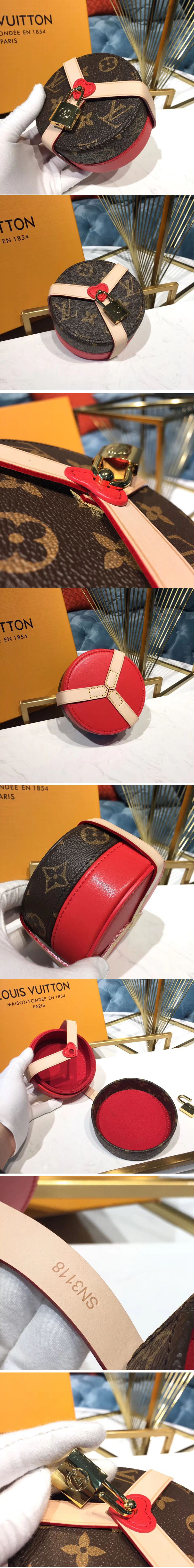 Replica Louis Vuitton GI0353 LV Lock Me Box PM Monogram Canvas Red