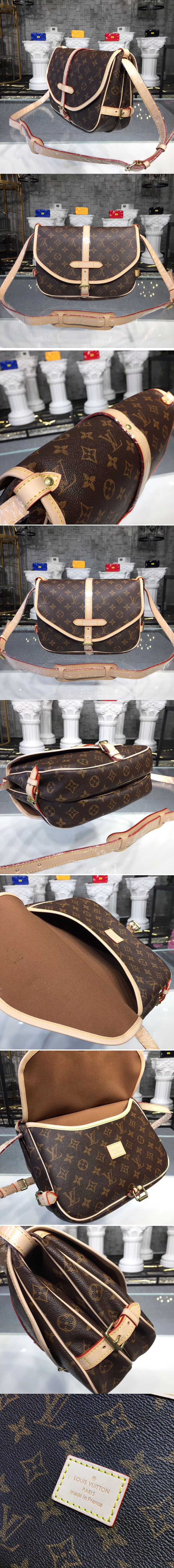 Replica Louis Vuitton M40710 LV Saumur MM Monogram Canvas Bags