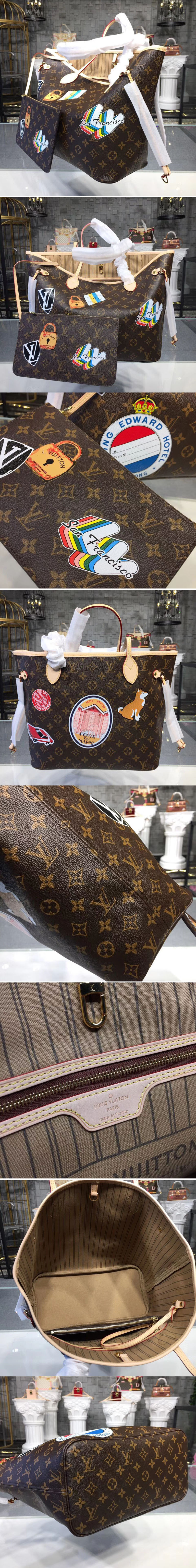 Replica Louis Vuitton M40995 LV Monogram Canvas Neverfull Bags