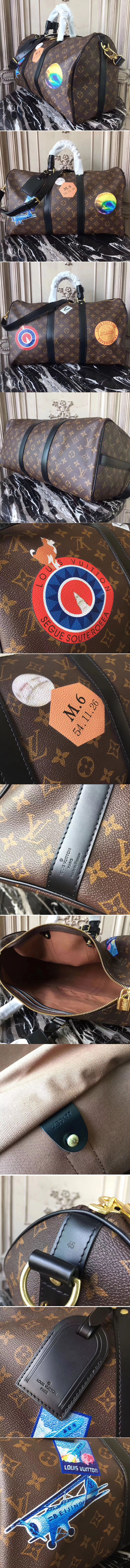 Replica Louis Vuitton Monogram Canvas Keepall 45 Bandouliere M41042 Bags