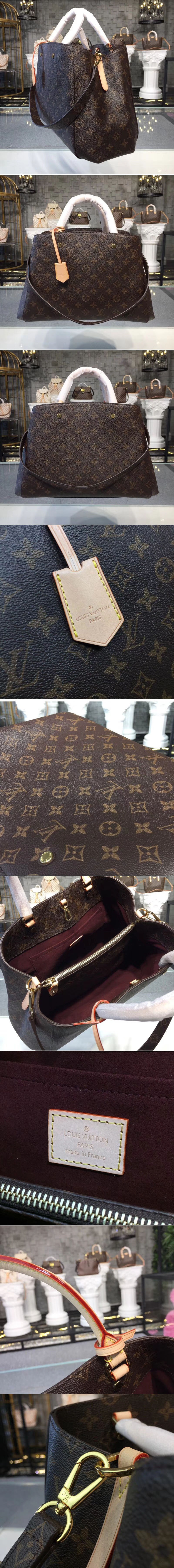 Replica Louis Vuitton M41067 LV Montaigne GM Bags Monogram Canvas