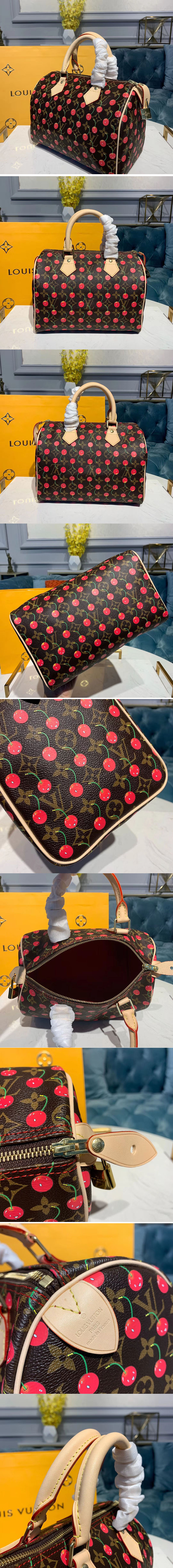 Replica Louis Vuitton M41108 LV Speedy 30 With Cherry Bags Monogram Canvas