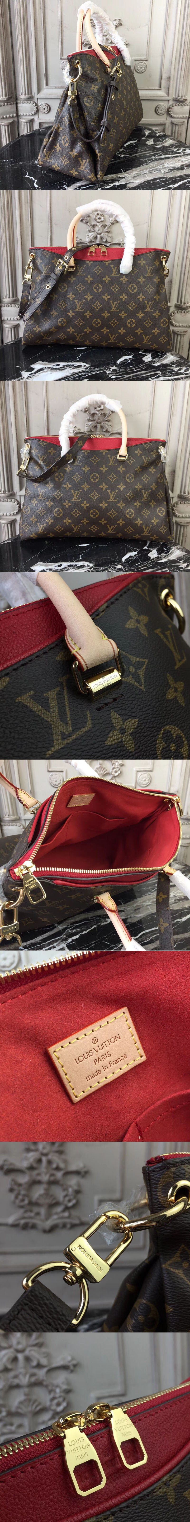 Replica Louis Vuitton M41175 Pallas Monogram Canvas Bags Red