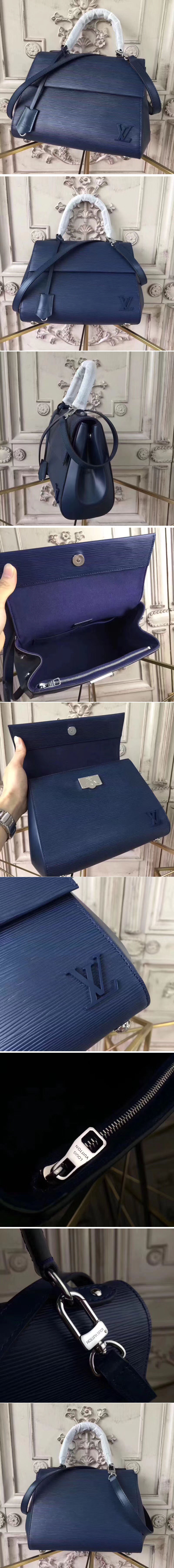 Replica Louis Vuitton M41299 LV Cluny MM Bags Epi Leather Blue