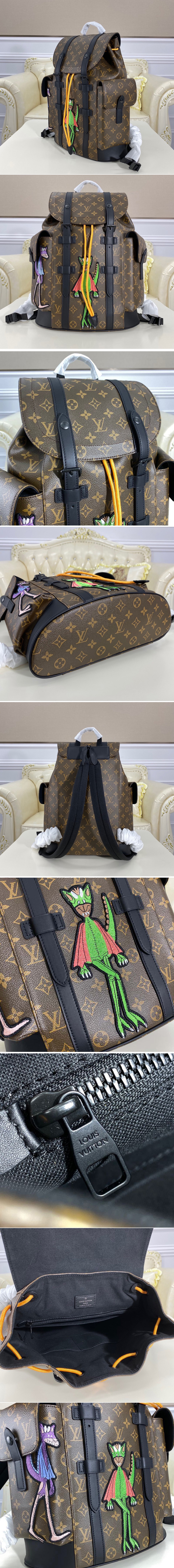 Replica Louis Vuitton M45617 LV Christopher Backpack in Monogram canvas