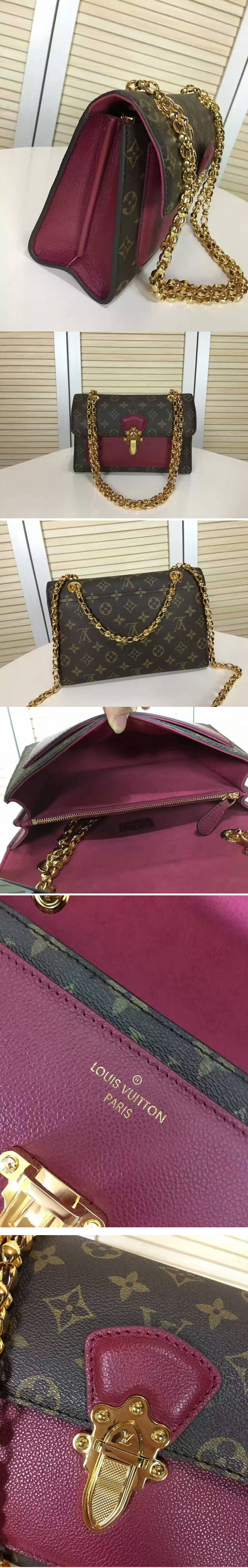 Replica Louis Vuitton M41731 Monogram Canvas Victoire Bags Purple