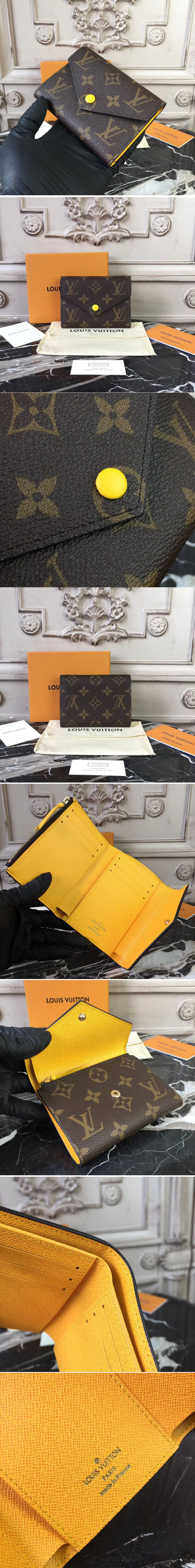 Replica Louis Vuitton M41938 Monogram Canvas Victorine Wallet Lemon