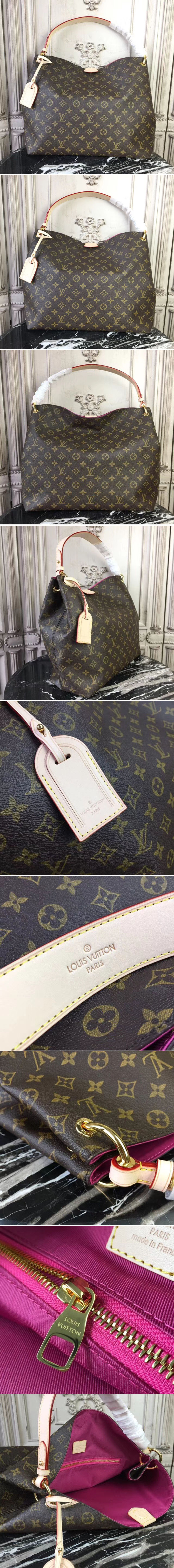 Replica Louis Vuitton Graceful MM Bag Monogram M43704 BLV435