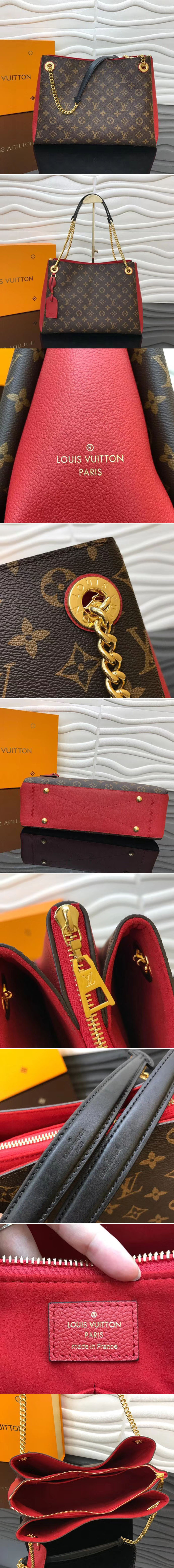 Replica Louis Vuitton M43773 LV Surene MM Monogram Canvas Bags Red