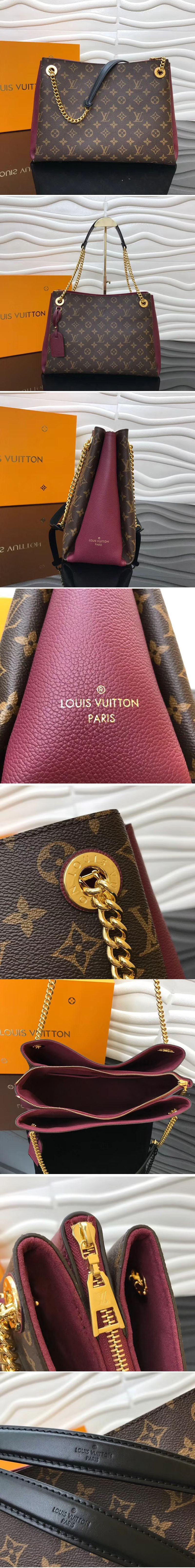 Replica Louis Vuitton M43864 LV Surene MM Monogram Canvas Bags Bordeaux