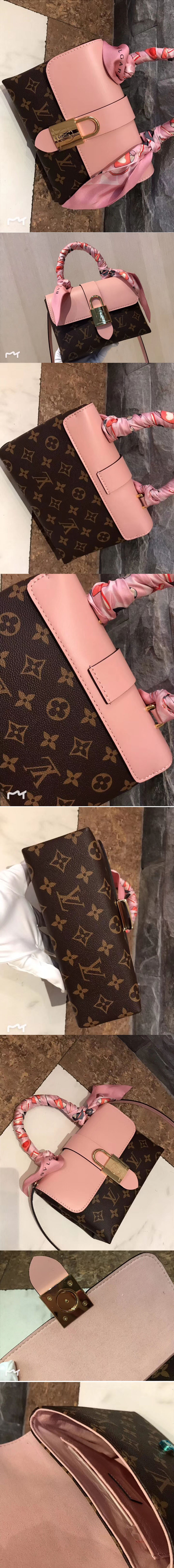 Replica Louis Vuitton M44080 LV Locky BB Monogram Canvas And Epi Leather Pink