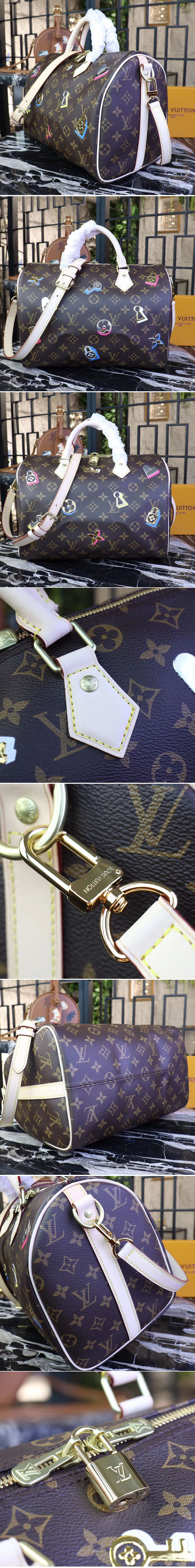 Replica Louis Vuitton M44365 LV Speedy Bandouliere 30 Monogram Canvas