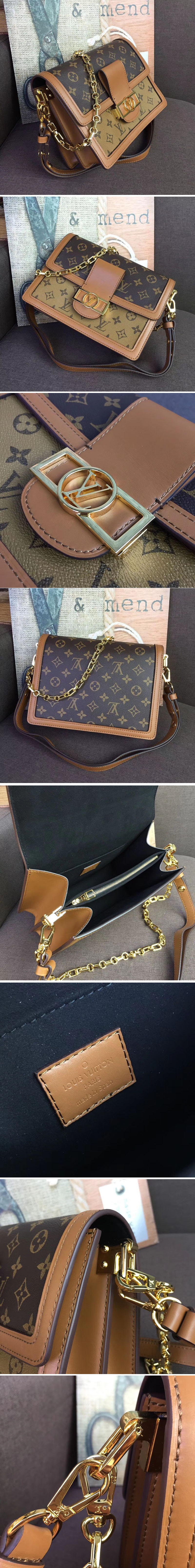 Replica Louis Vuitton M44391 Dauphine MM Bag Monogram Canvas