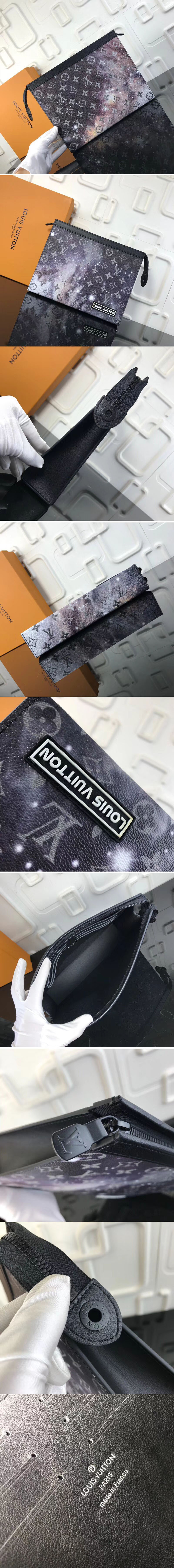 Replica Louis Vuitton M44448 LV Monogram Galaxy Canvas Pochette Voyage MM