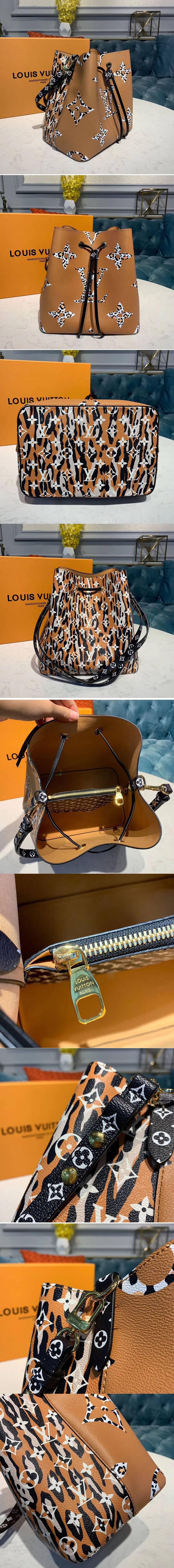 Replica Louis Vuitton M44717 LV Neonoe bag Caramel Monogram Canvas