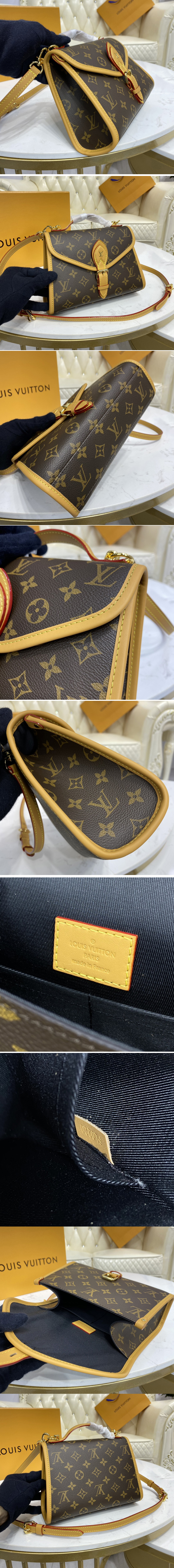 Replica Louis Vuitton M44919 LV Ivy Bag in Monogram coated canvas