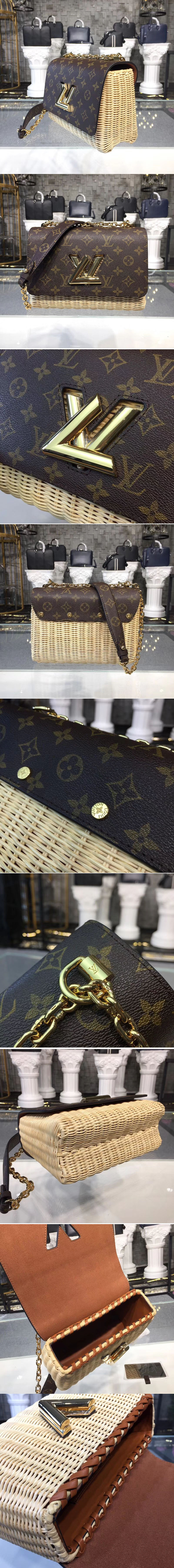 Replica Louis Vuitton M50282 LV twist MM monogram Canvas Bags