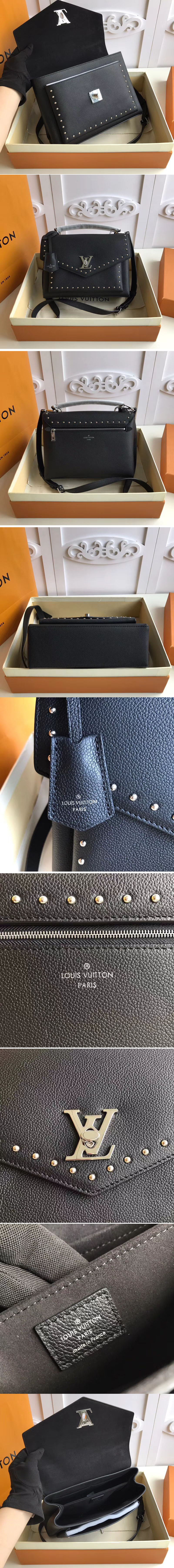 Replica Louis Vuitton M51494 LV Mylockme Studs Lockme Calf Leather Bags