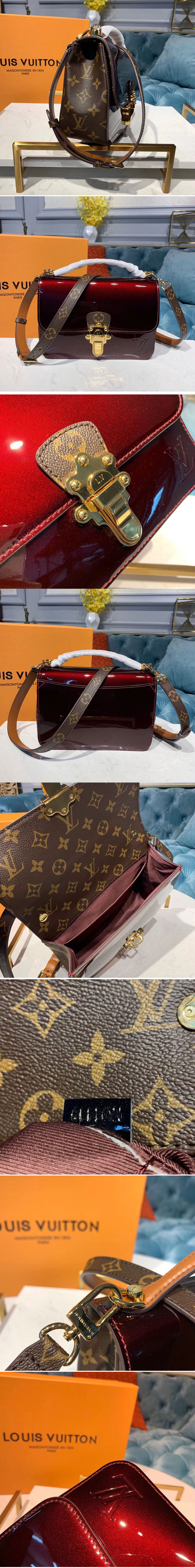 Replica Louis Vuitton M51953 LV Cherrywood BB Bags Bordeaux Patent Leather