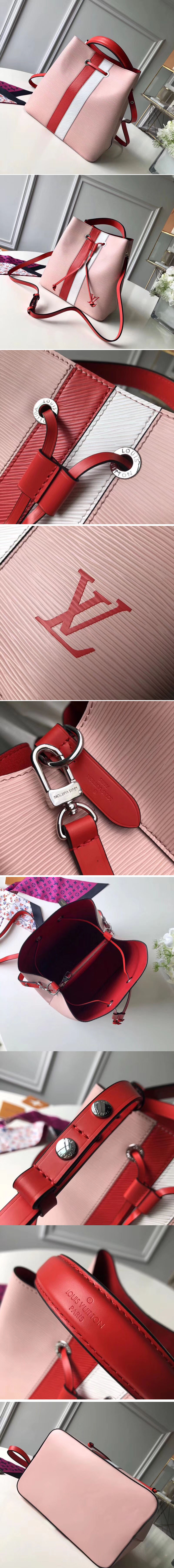 Replica Louis Vuitton M52161 Epi Leather Neonoe Bags Pink