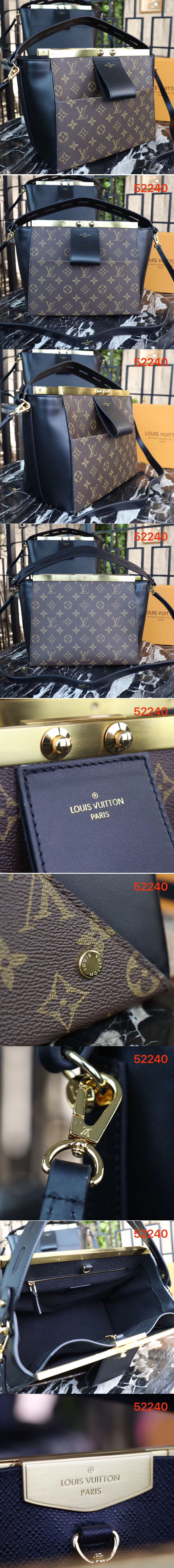 Replica Louis Vuitton M52240 LV City Frame Bags Monogram Canvas