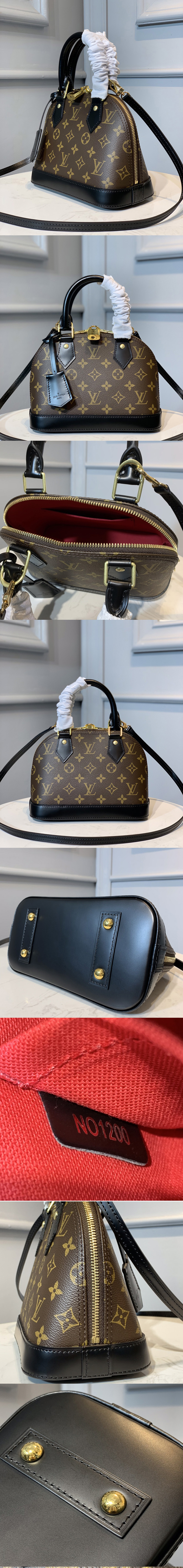 Replica Louis Vuitton M53152 LV Alma BB handbag in Monogram Canvas