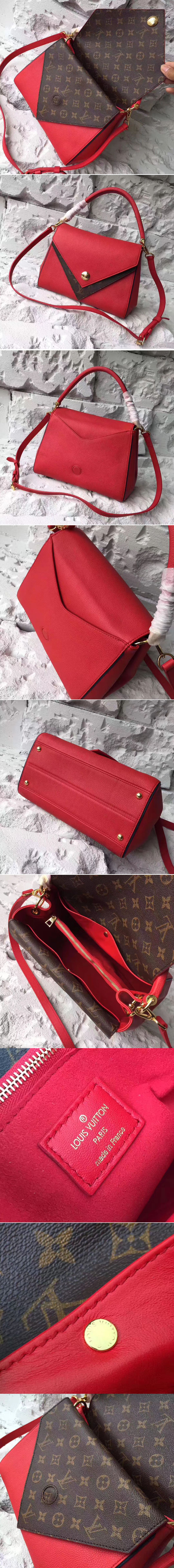 Replica Louis Vuitton M54624 Double V Red Bags