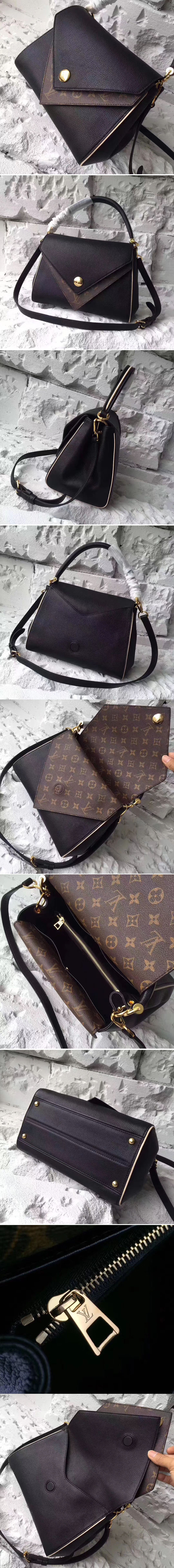 Replica Louis Vuitton M54439 Double V Black Bags