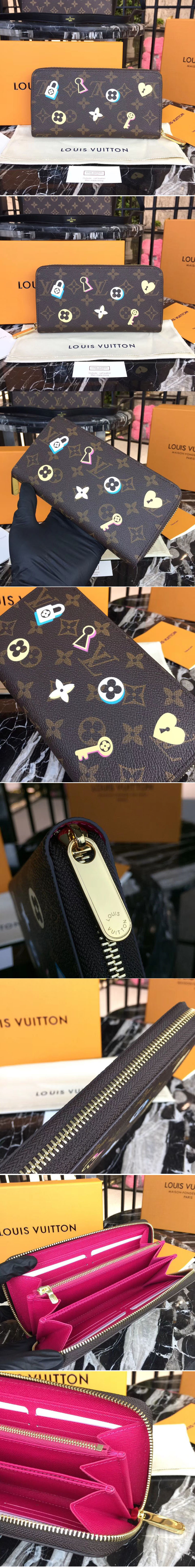 Replica Louis Vuitton M60017 My LV World Tour Monogram Canvas Zippy Wallet