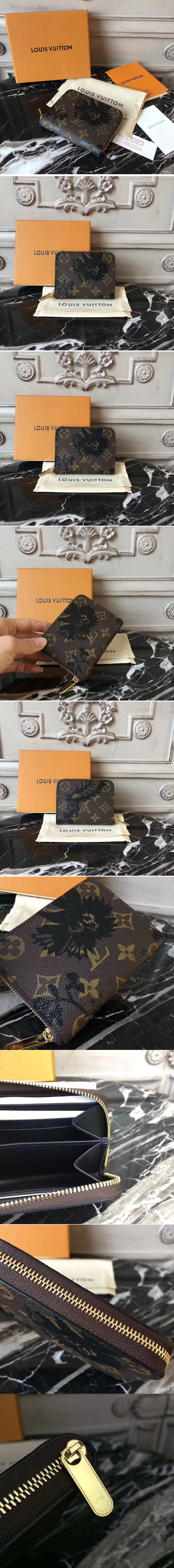 Replica Louis Vuitton M60067 Monogram Canvas Zippy Coin Purse With Print