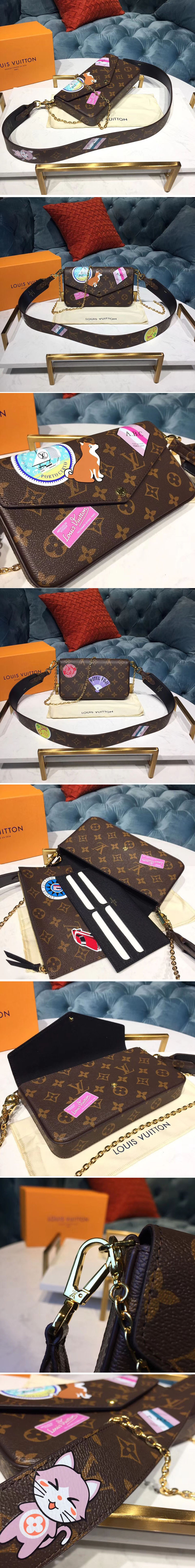 Replica Louis Vuitton M61276 LV Monogram Canvas Pochette Felicie