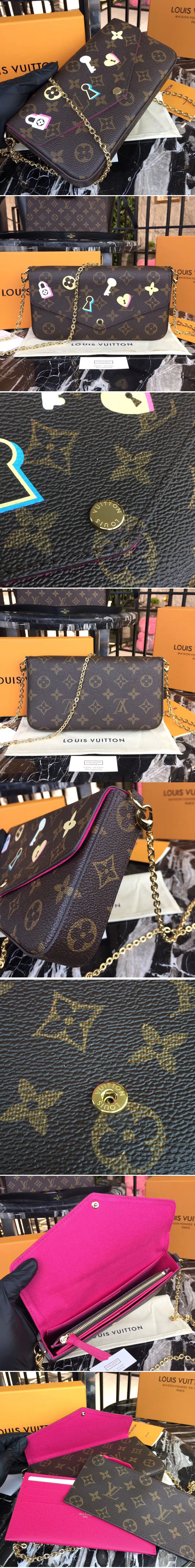 Replica Louis Vuitton M61276 My LV World Tour Monogram Canvas Pochette Felicie