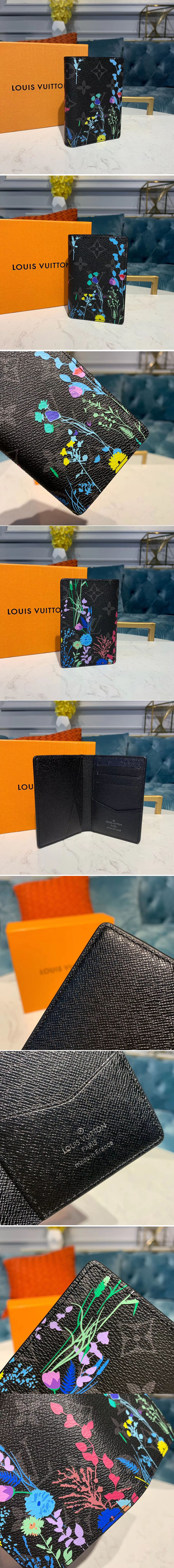 Replica Louis Vuitton M61696 LV Pocket Organizer Wallet Monogram Eclipse Canvas