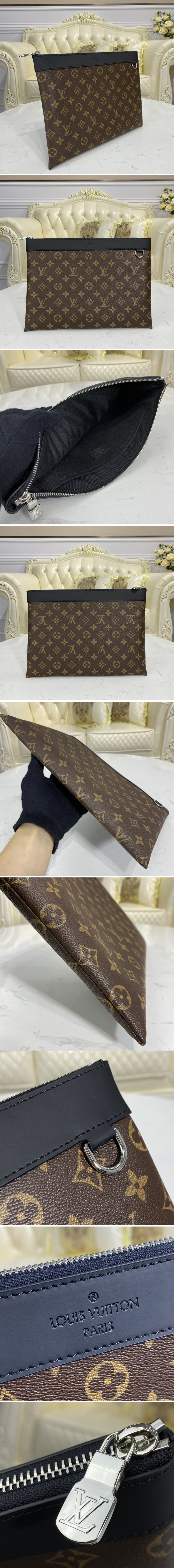 Replica Louis Vuitton M69411 LV Discovery pochette clutch in Monogram canvas