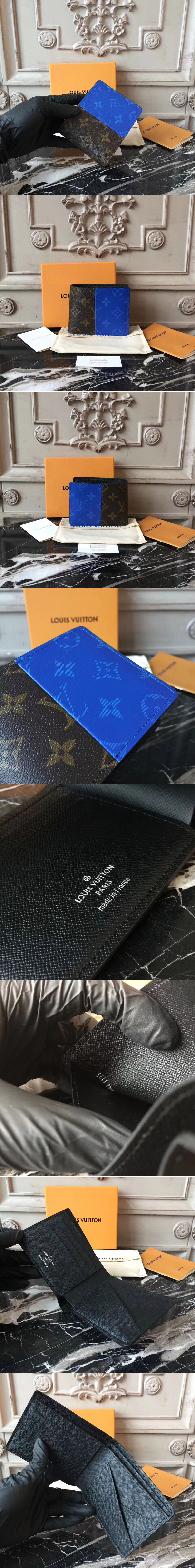 Replica Louis Vuitton M63023 Multiple Monogram Blue Canvas Wallets