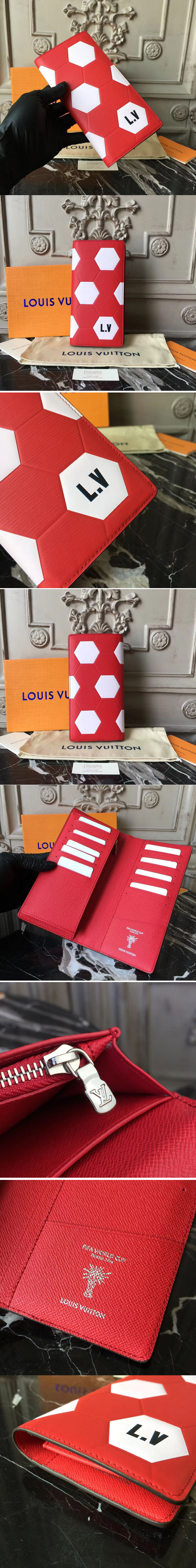 Replica Louis Vuitton M63230 Fifa World Cup 2018 Epi Leather Wallets Red