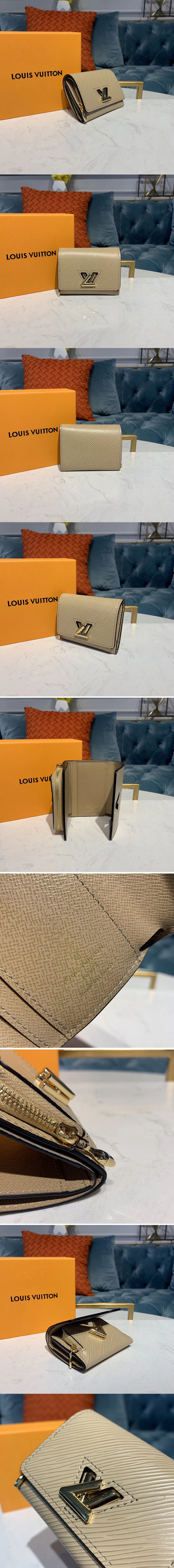 Replica Louis Vuitton M67671 LV Twist XS Wallet Beige Epi leather