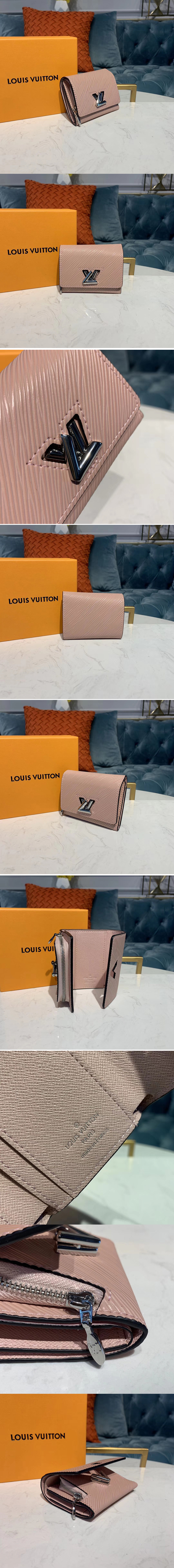 Replica Louis Vuitton M63323 LV Twist XS Wallet Pink Epi leather