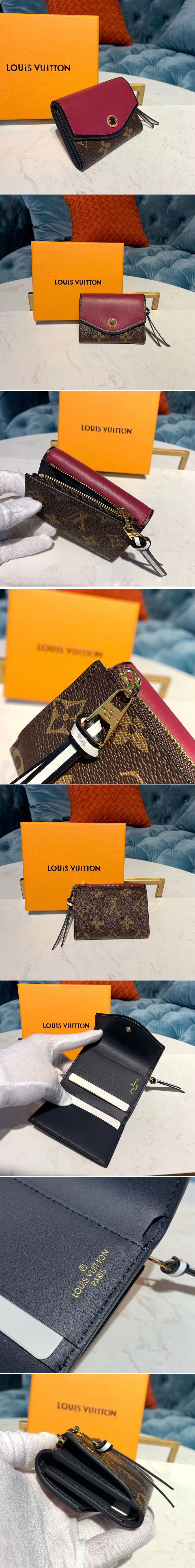 Replica Louis Vuitton M63938 LV Tuileries Compact Wallet Monogram Canvas And Bordeaux Calf Leather