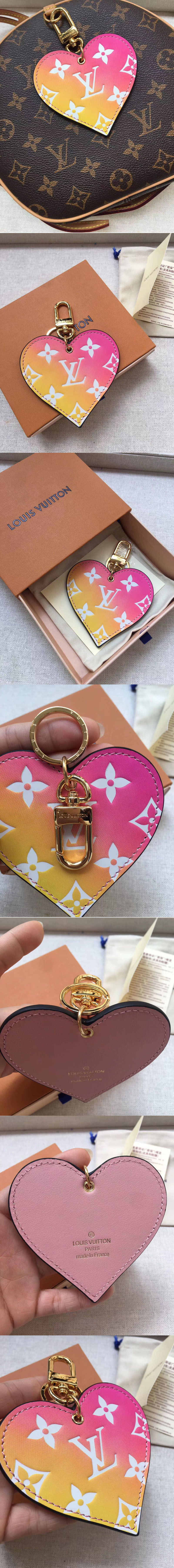 Replica Louis Vuitton M67435 Love Lock Heart Gradient Bag Charm