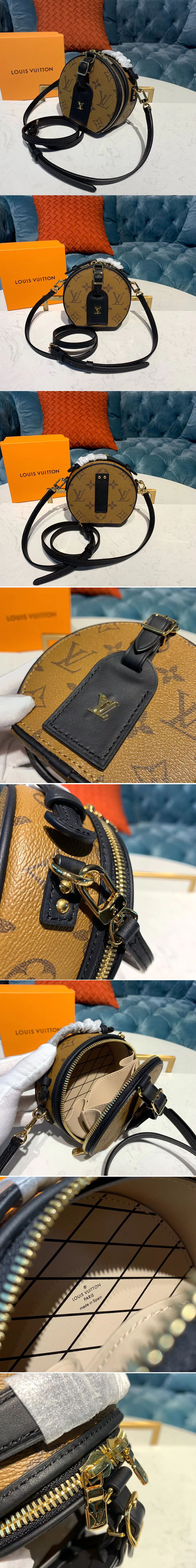 Replica Louis Vuitton M68276 LV Mini Boite Chapeau handbag Monogram Reverse Canvas