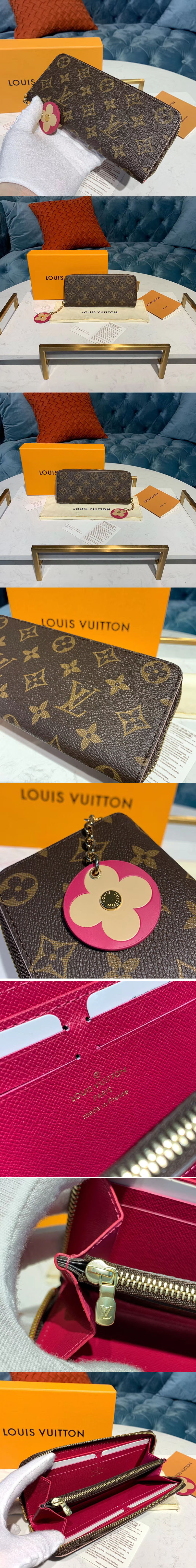 Replica Louis Vuitton M68314 LV Clemence Wallets Monogram Canvas Red