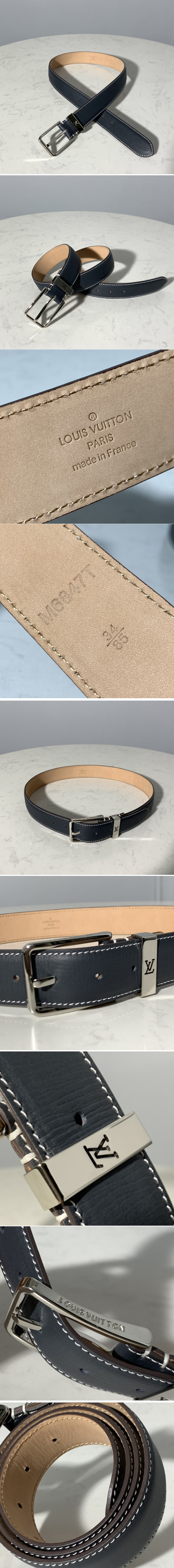 Replica Louis Vuitton Pont Neuf 35mm Belt Taurillon Leather M6065T