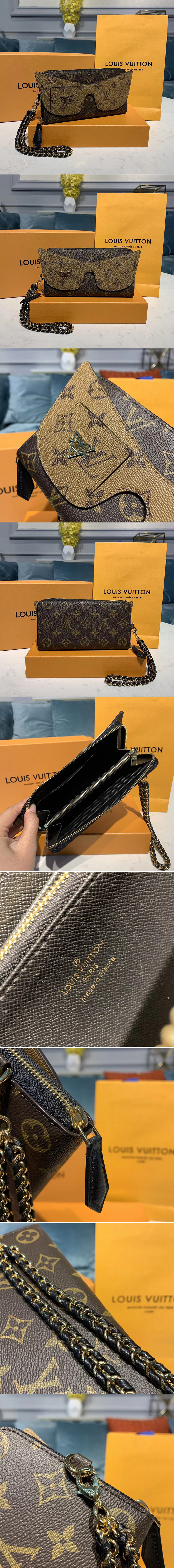 Replica Louis Vuitton M68796 LV Zippy Wallet Shades Monogram and Monogram Reverse coated canvas