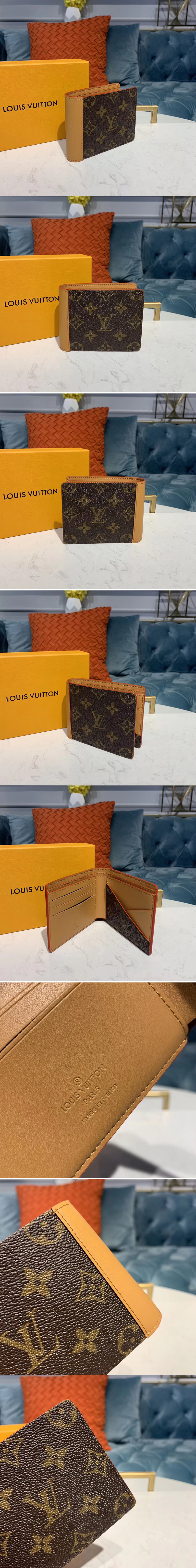 Replica Louis Vuitton M69024 LV Multiple Wallet Monogram canvas With leather lining